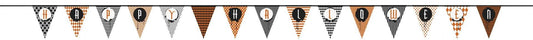 Unique Party - 14ft -Patterned Happy Halloween Paper Bunting Flags