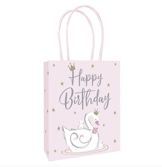 Unique Swan Princess Birthday Gift Bags | Pink | 3 Pcs, Multicolour