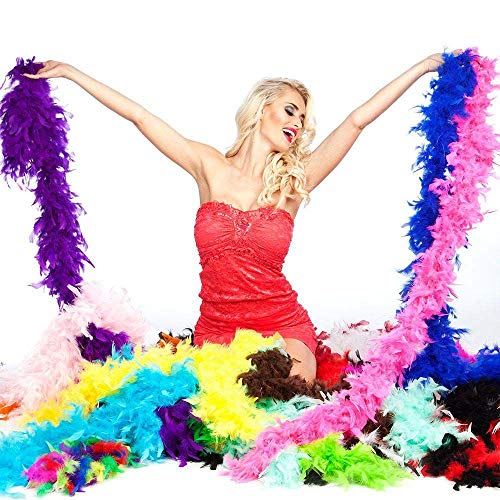 Boland - Feather Boa, length approx. 180 cm, costume accessory.