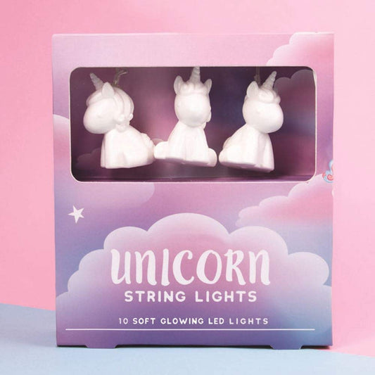 Fizz Creations Unicorn String 10 LED Illuminated Lights, White, 200cm