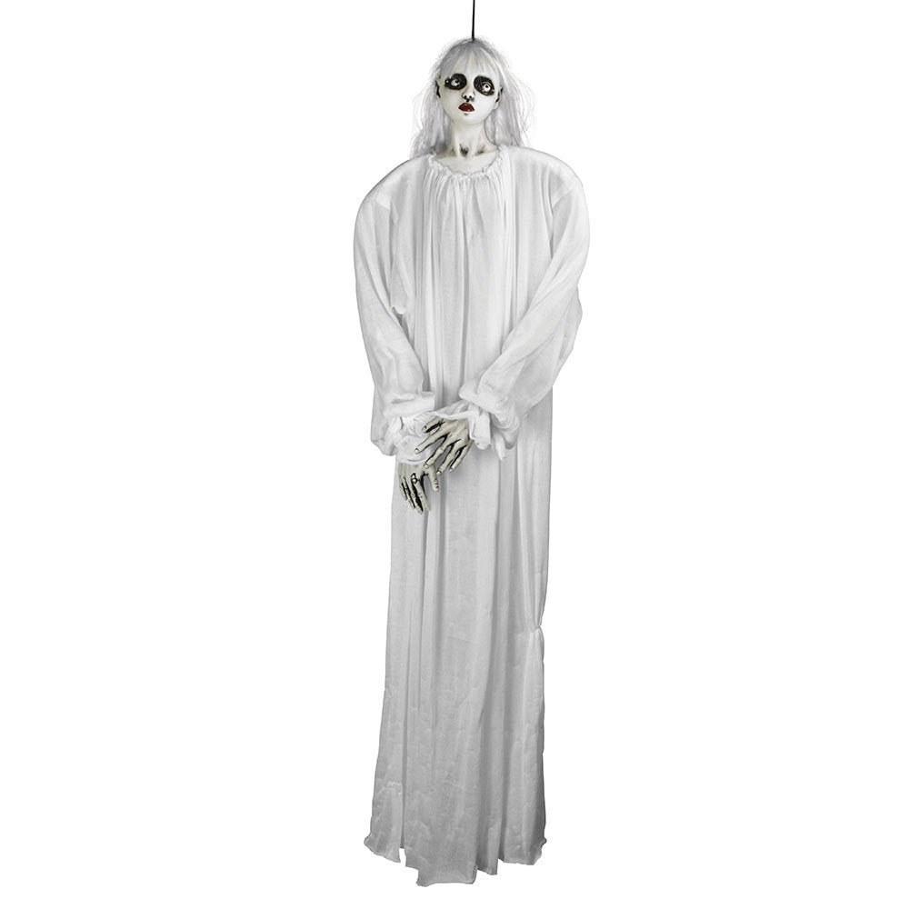 Bristol Novelty HI299 Hanging Female Ghost, White, One Size