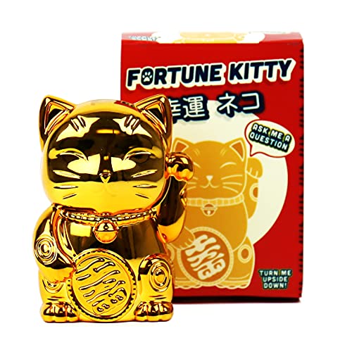 Gift Republic Fortune Telling Kitty Prediction Maker, Gold, One Size