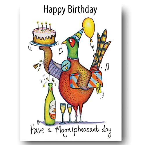 Compost Heap Birthday Magnipheasant  & Envelope