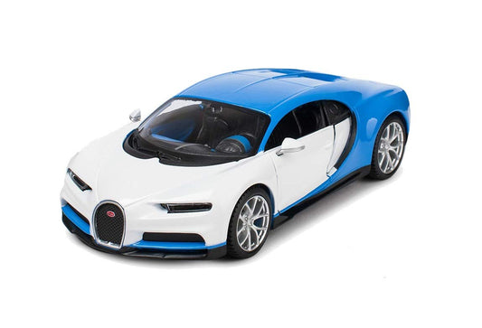 Maisto M32509 Bugatti 1:24 Design Collection CHIRON, White and Blue