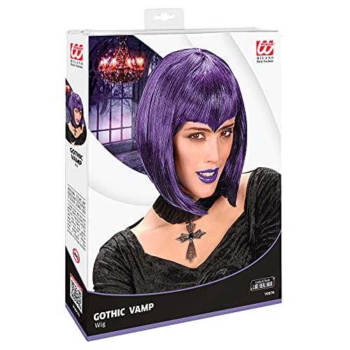 Widmann Gothic Vamp Purple Wig