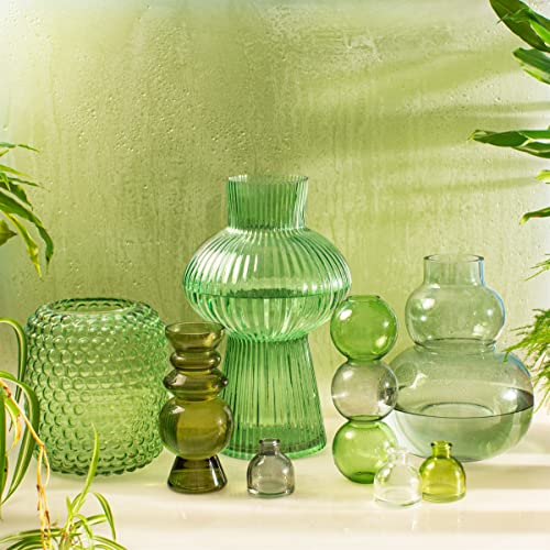 Sass & Belle Triple Bubble Vase Grey & Olive