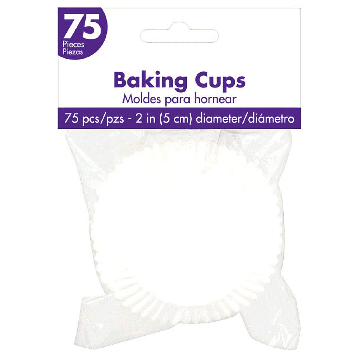White Cupcake Cases 50mm /75