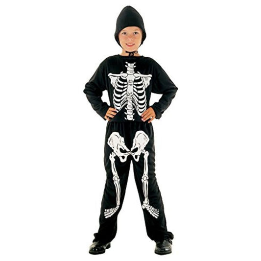 Bristol Novelty Skeleton Costume Set, Black, Medium - Age 6-8 Years Old Budget Dress, White