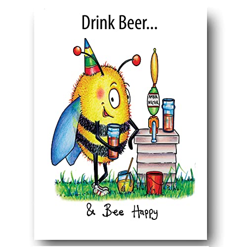 Compost Heap Bee Beer  & Envelope