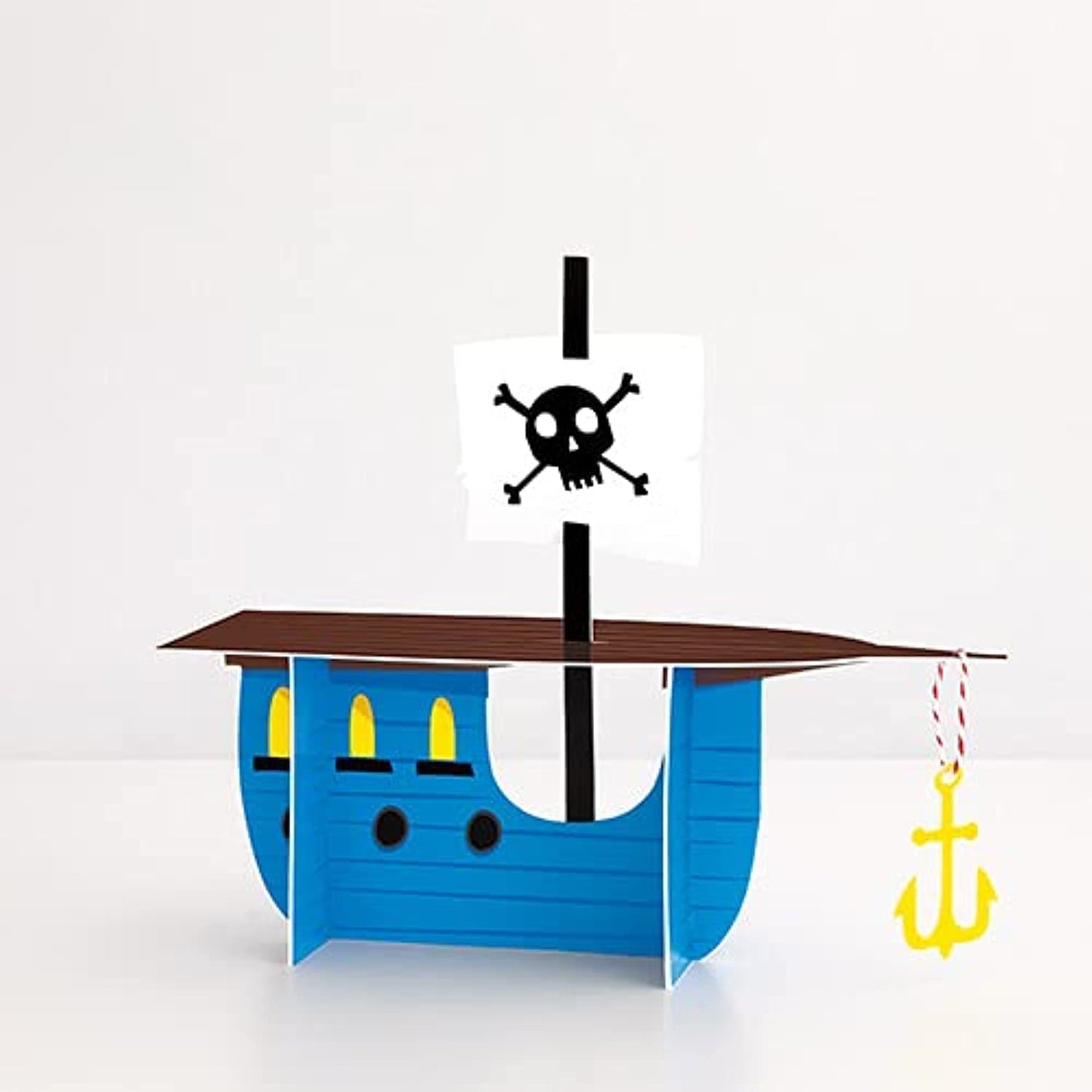 Unique 78418 Pirate Ship Table Centerpiece | Blue | 1 Pc, Multicolour