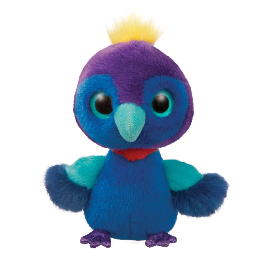 YooHoo, Bellus The Congo Peafowl, 6In, 61286, Purple and Blue, Soft Toy