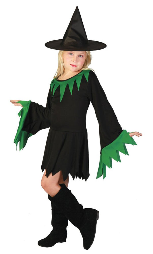 Bristol Novelty CC235 Witch Dress, Green, Medium