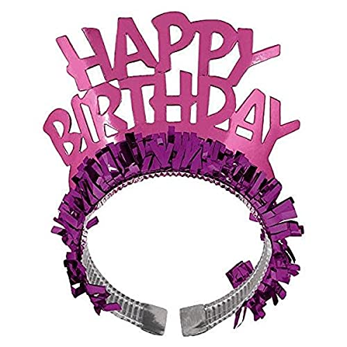 Amscan High Quality Happy Birthday Tiara, 5" x 3", Multicolor