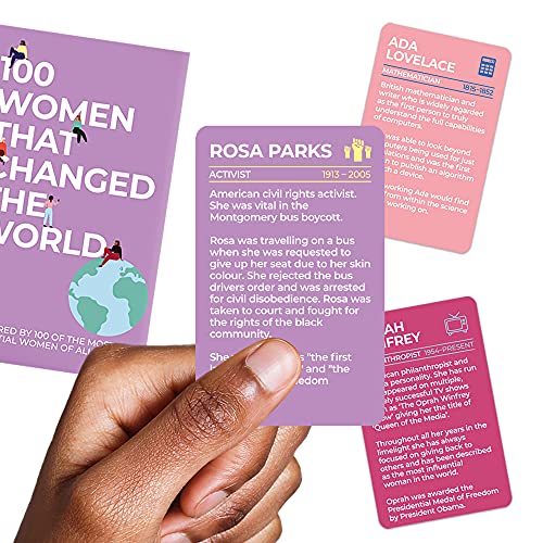 Gift Republic 100 Women That Changed the World Inspirational Cards Multicolor