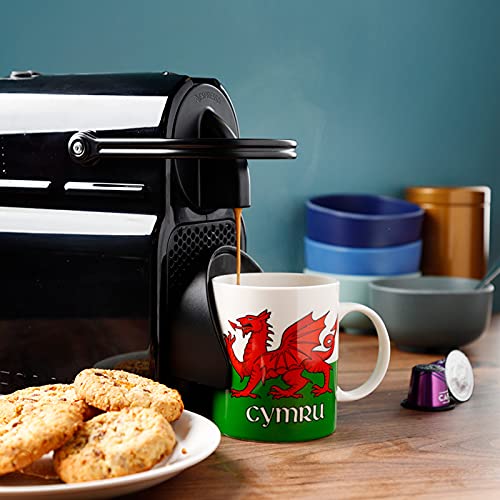 Welsh Dragon Cymru Porcelain Tea Coffee Mug