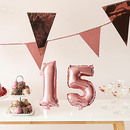 Boland balloon number '9' (36cm), pink