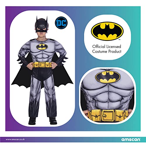 Amscan Official Warner Bros Batman Classic Fancy Dress Costume