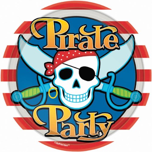Pirate Party 9in Plates 8ct [Toy]