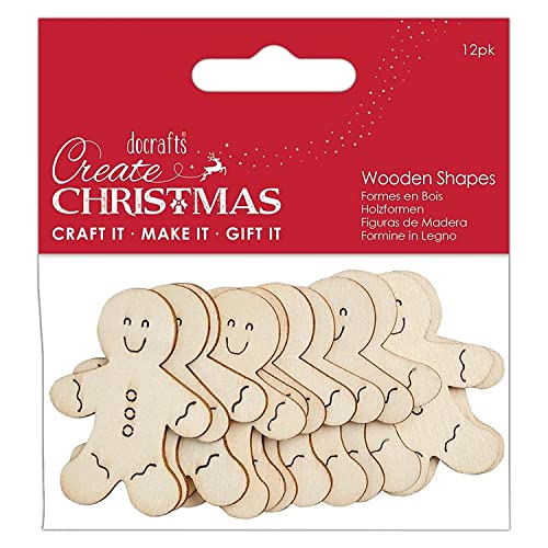 Create Christmas Wooden Shapes, Natural