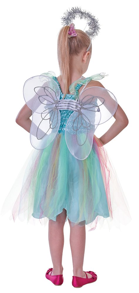 Bristol Novelty CC002 Angel Kit for Kids | 1 Set | Silver | 41 cm x 28 cm x 5 cm Wings and Halo, White, One Size