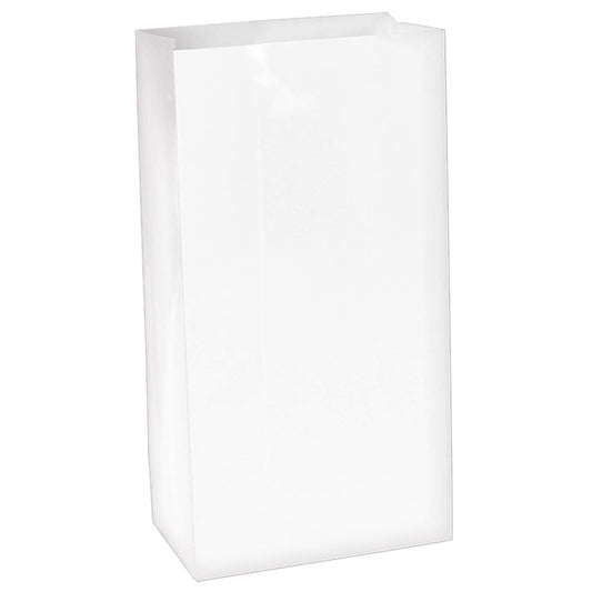 Amscan White Mini Paper Bags 12 Per Pack