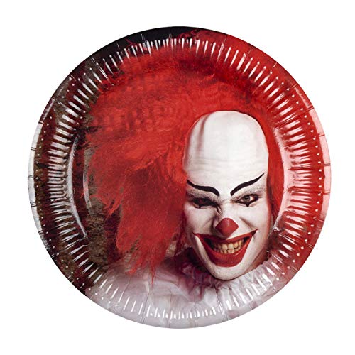 Boland - Set 6 Plates Horror clown (23 cm)