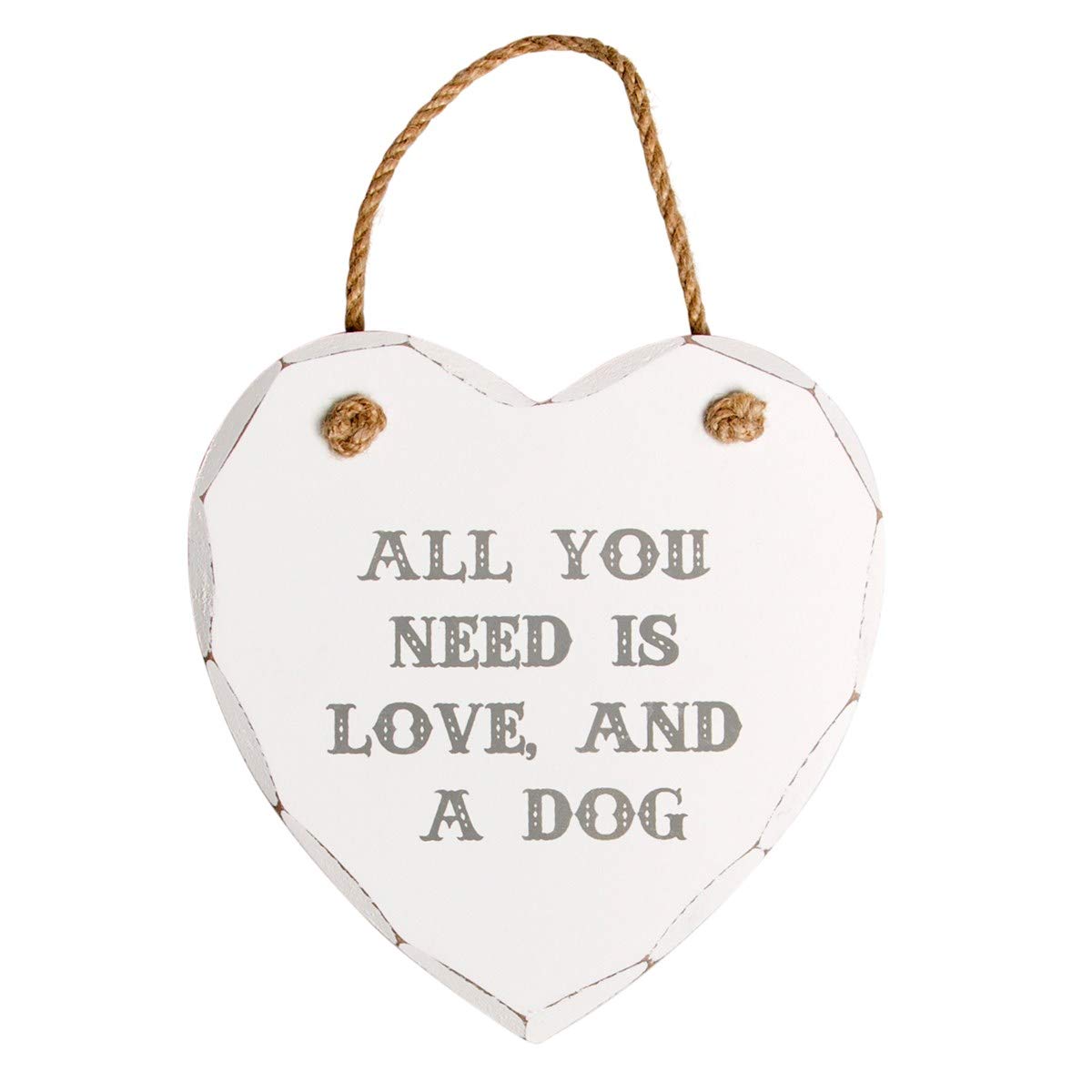 Sass & Belle All You Need is Love & a Dog Heart Plaque