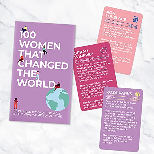 Gift Republic 100 Women That Changed the World Inspirational Cards Multicolor