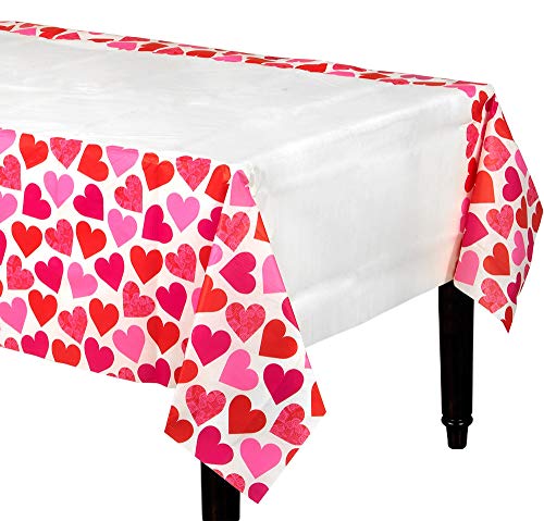 Amscan Valentine's Day, Key To Your Heart Metallic Paper Table covers 1.2m x 1.8m