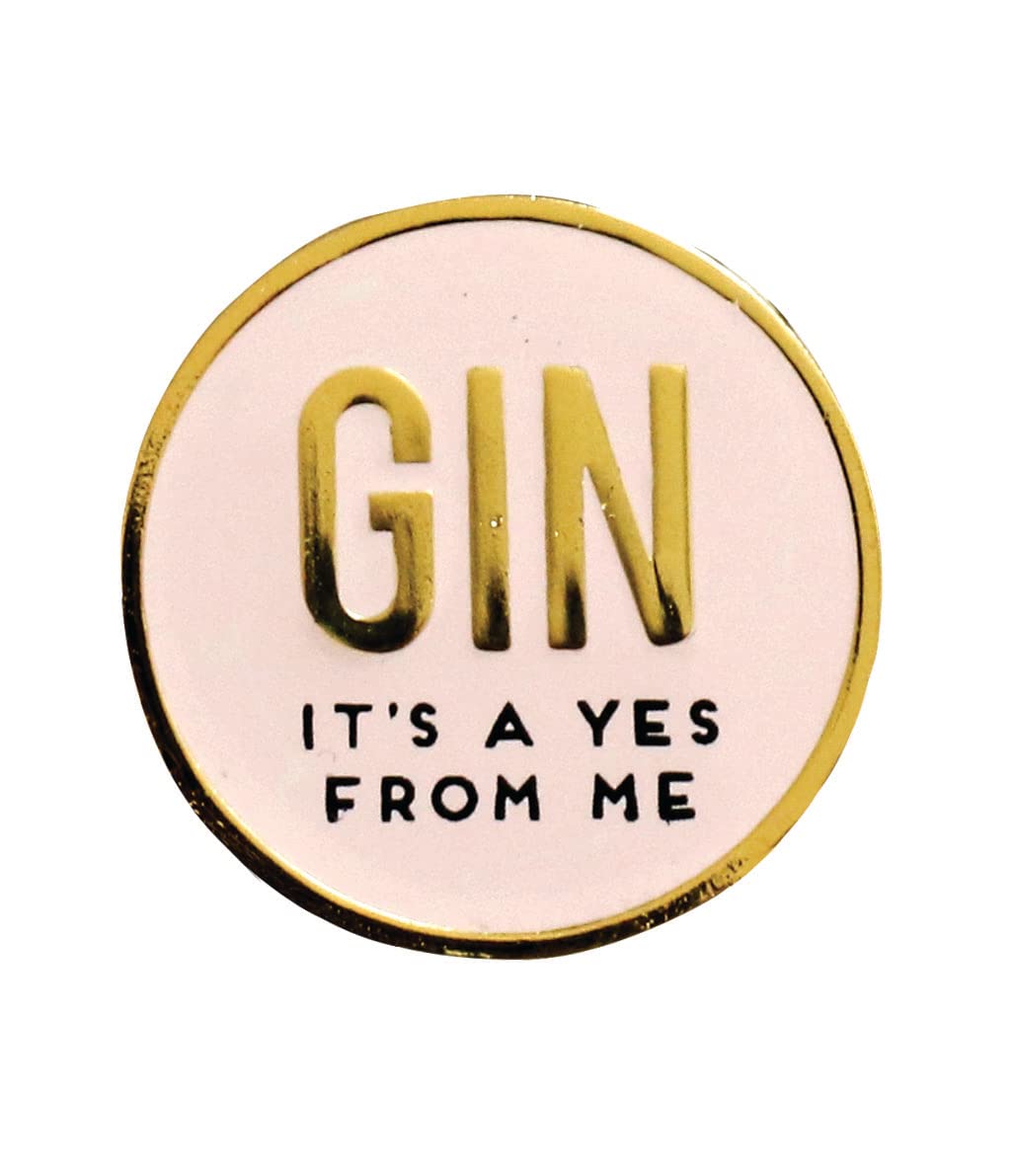 Alice Scott Vote for Gin Enamel Pin