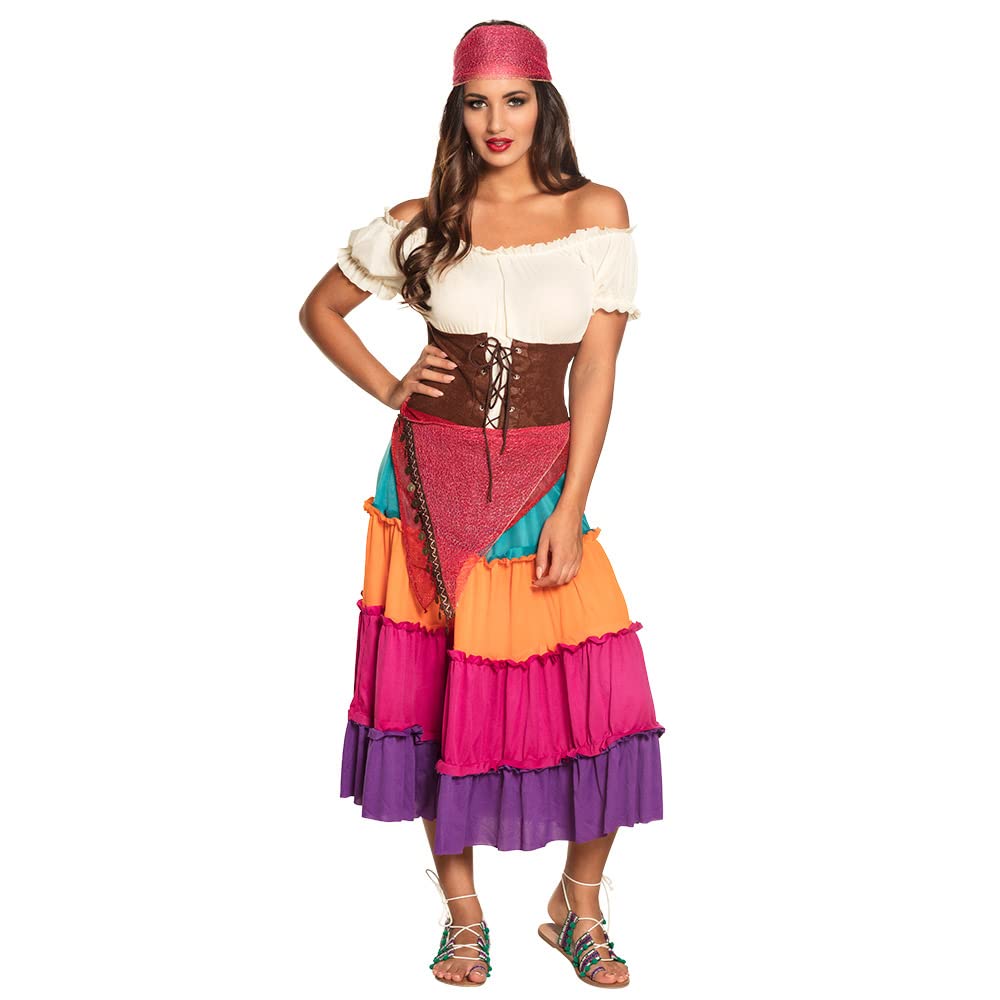 Boland Gipsy Deluxe Women's Costume (Size, Unisex, Multicoloured, M (40/42)