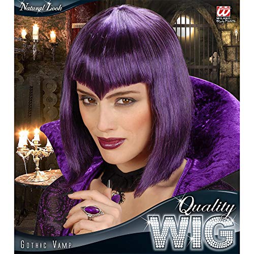 Widmann Gothic Vamp Purple Wig