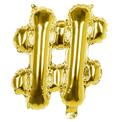 Boland -  Foil balloon '&' gold (36 cm)