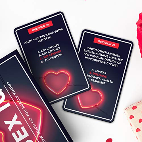 Gift Republic Adult Card Game-Sex IQ Test