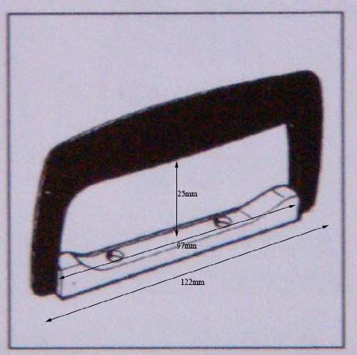 Drop type hard plastic / metal case handle with screws