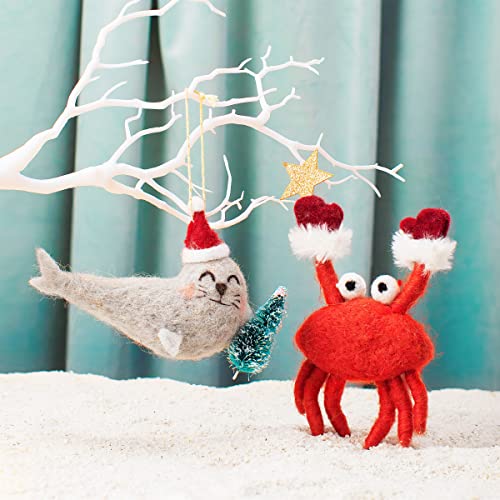 Sass & Belle Crab With Star Felt Decoration