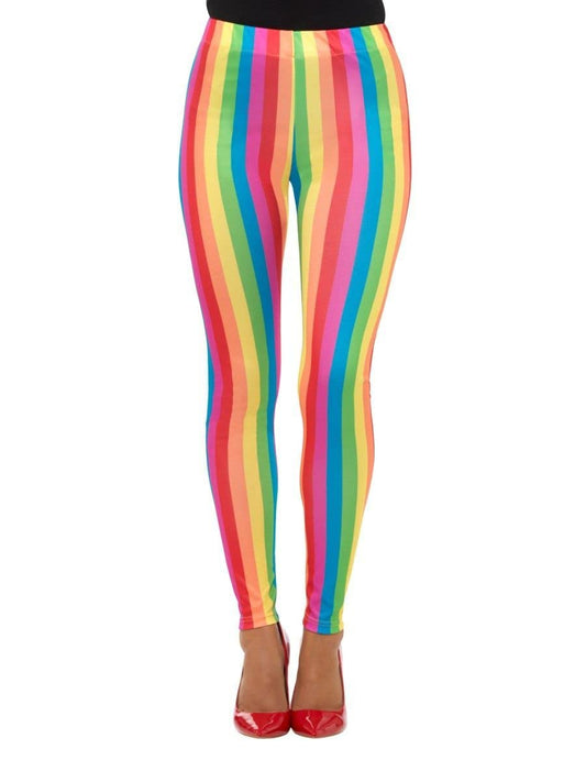 Smiffy's  Rainbow Clown Leggings (L)