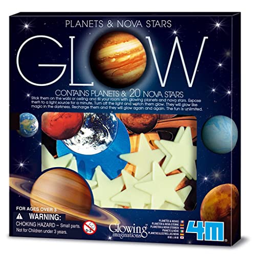 4M Glow in the Dark Planets and Nova Stars 20pcs