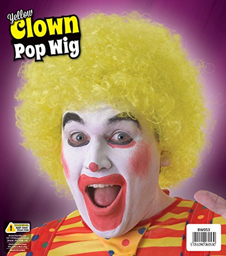 Bristol Novelty Clown Yellow Pop Wig, One Size