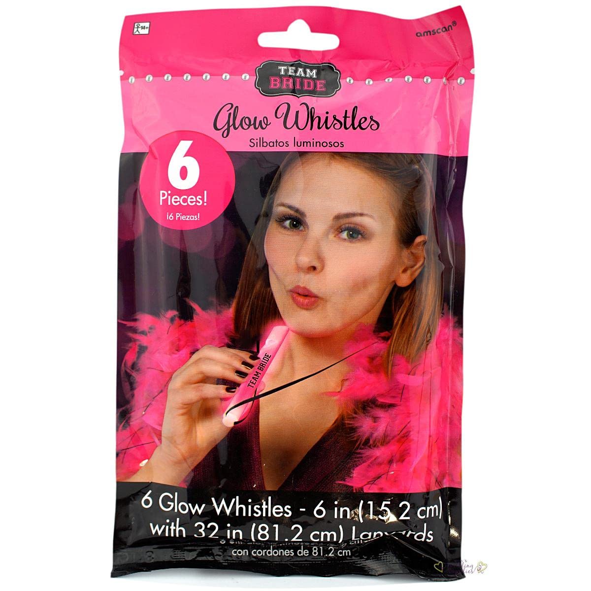 Amscan Hen Party Glow Whistle Necklace /6
