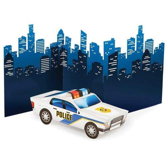 Creative Party 3D CAR Police Theme Party Centerpiece