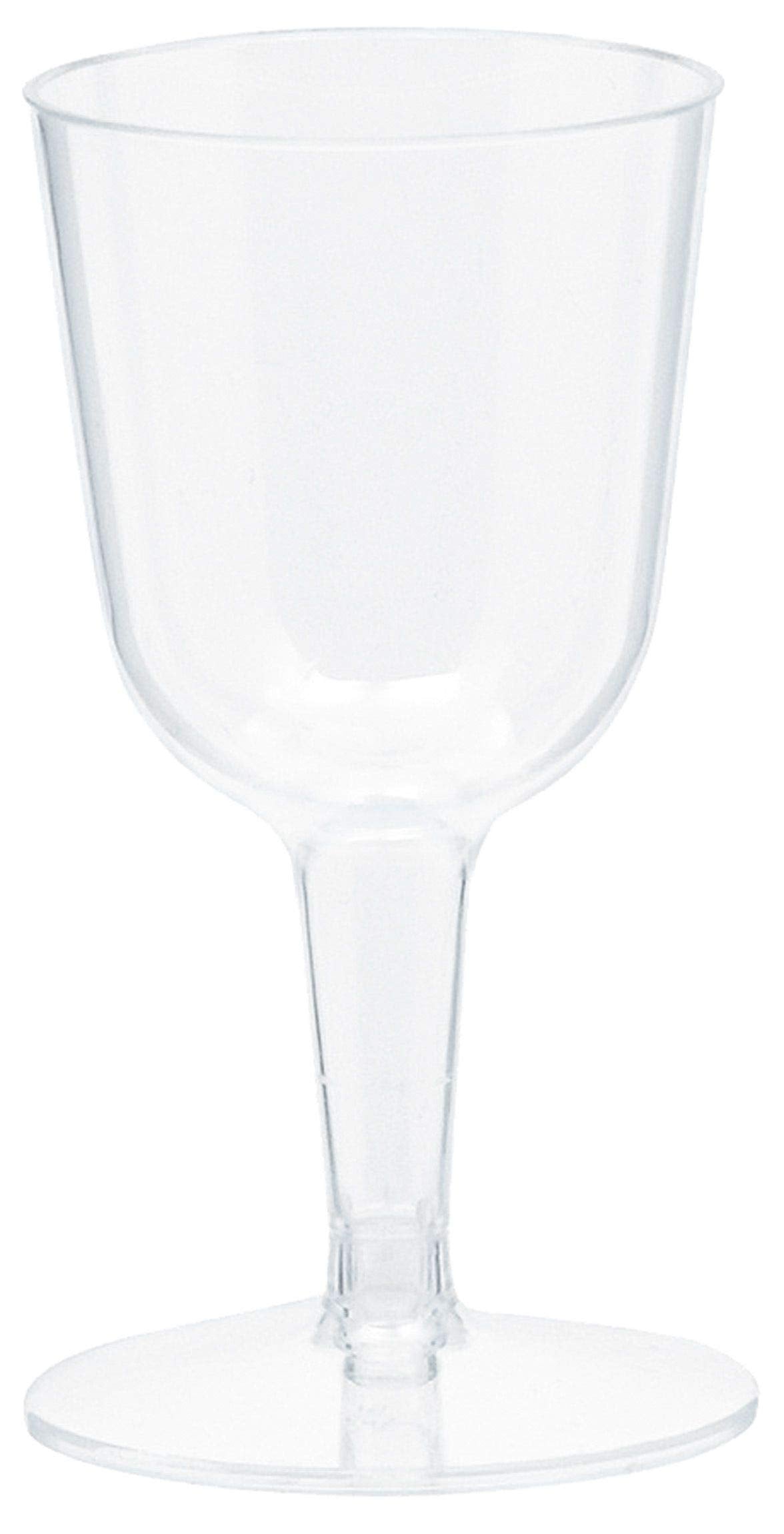 Amscan Clear Mini Wine Glasses-20 Pcs