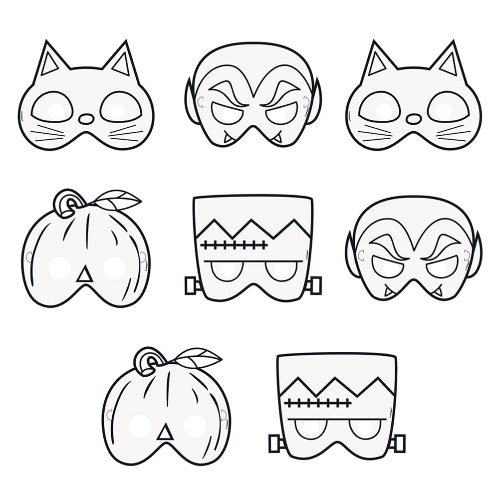 8 COLOR YOUR OWN HLWN PPR MASK