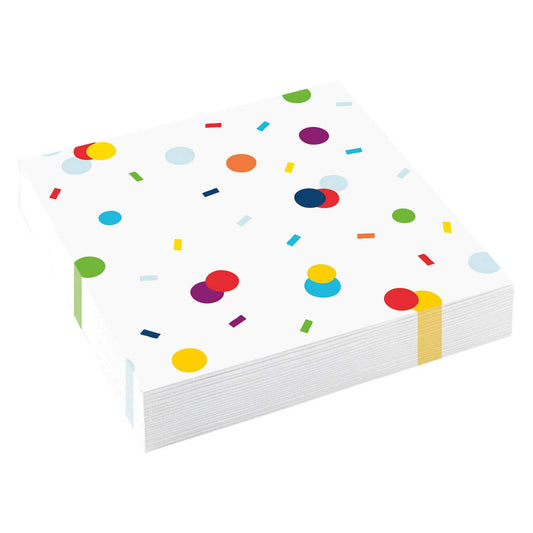 Confetti Birthday Luncheon Napkins 33cm