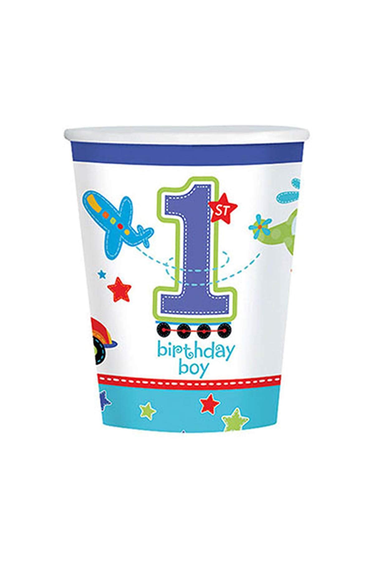 All Aboard Birthday Paper Cups 266ml /8