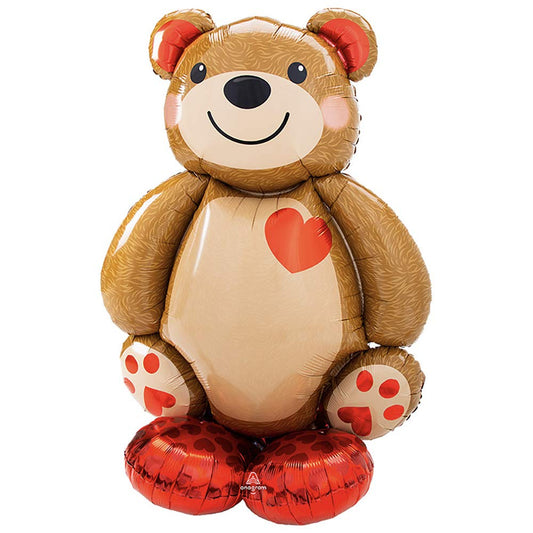 amscan - Airloonz: Big Cuddly Teddy Foil Balloon P70 (34"/86Cmx 48"/121Cm)