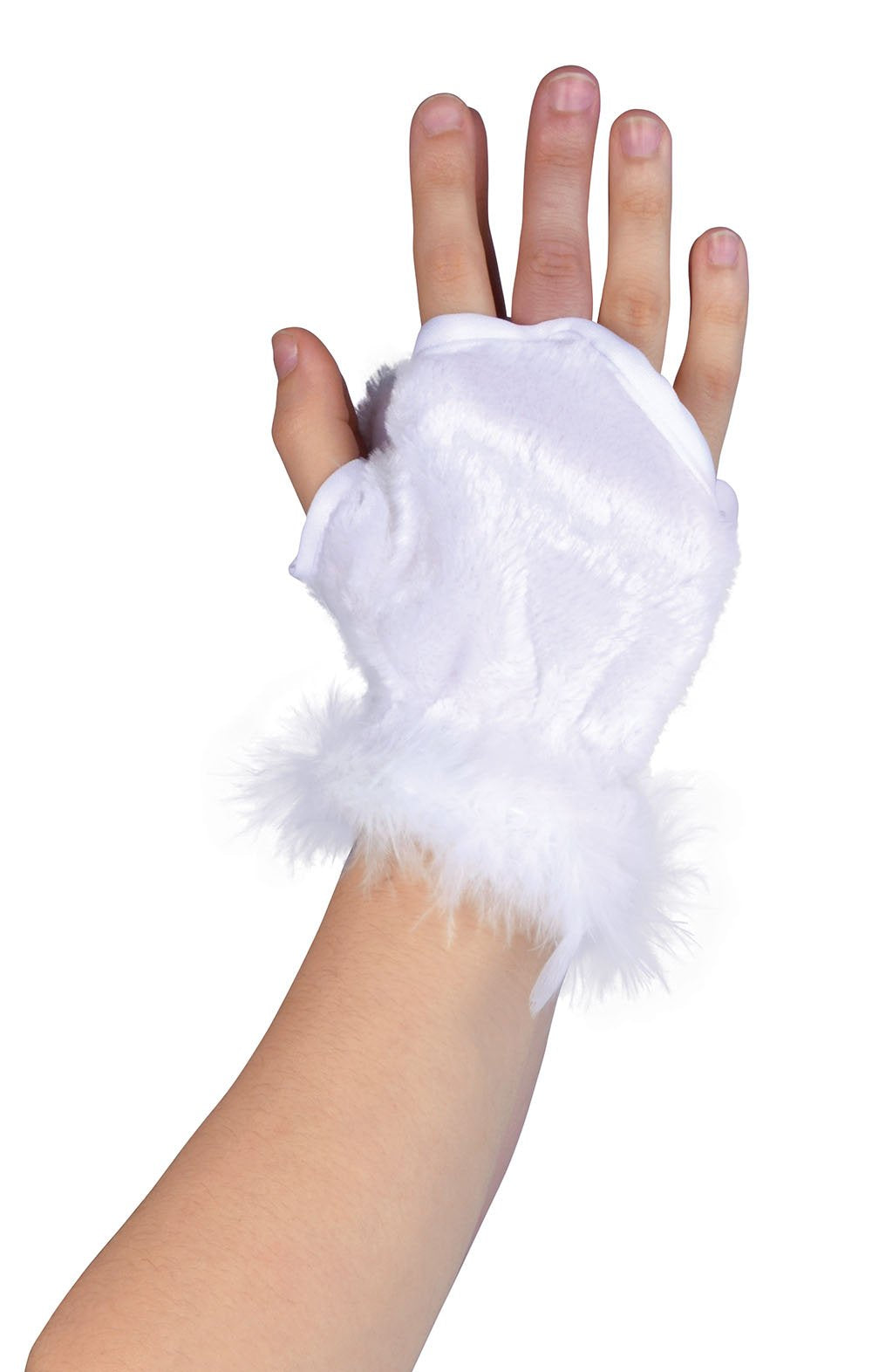 Bristol Novelty BA927 Animal Gloves, White, Standard Size