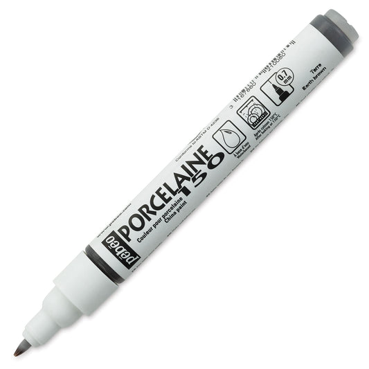 Pebeo Porcelaine 150 China Paint Fine Tip Marker, Earth Brown,Earth Brown