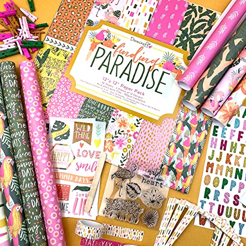 Dovecraft Finding Paradise FSC 8x8 Paper Pack, Multi, One Size