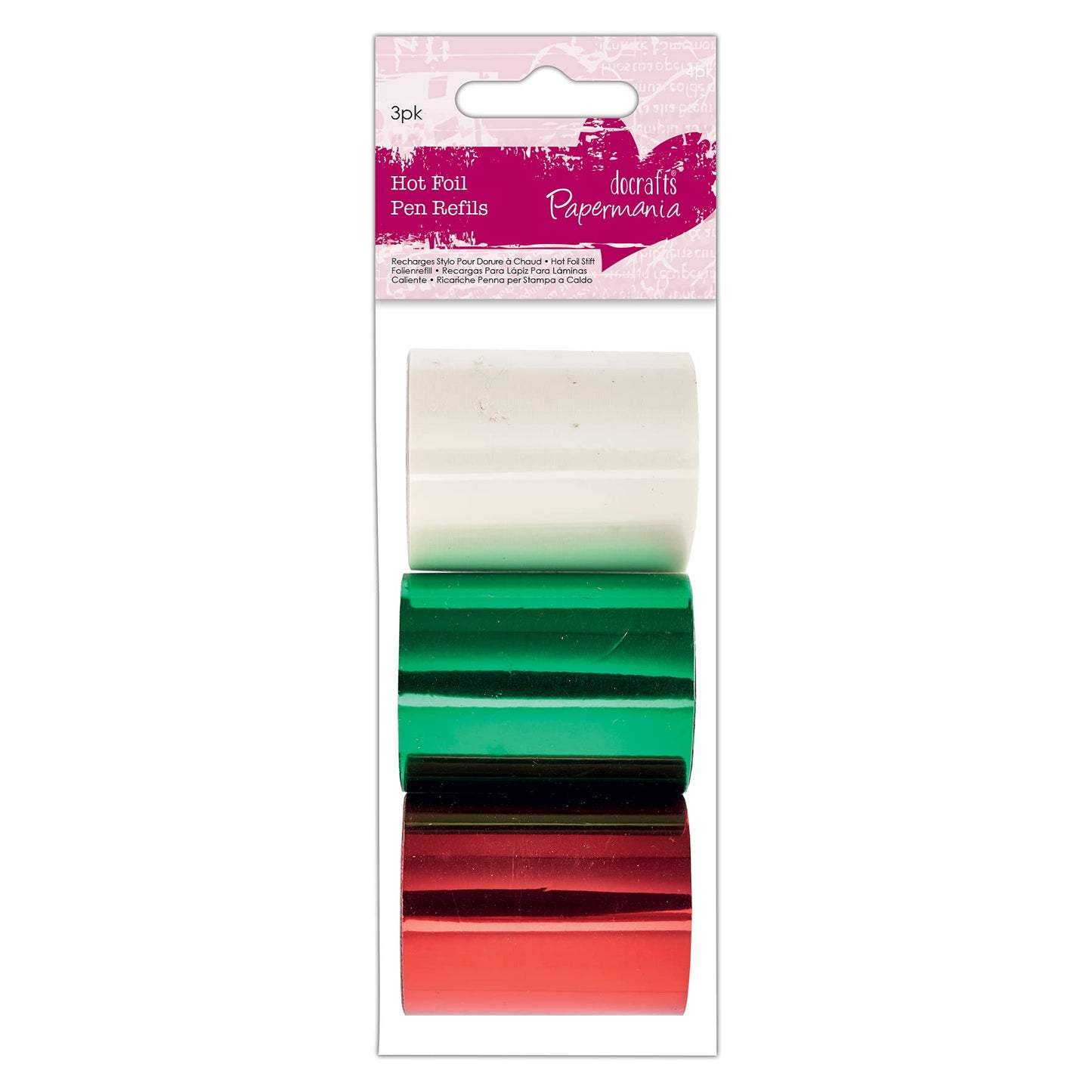 Papermania Hot Pen Foil Refills, Christmas, 3 Pack